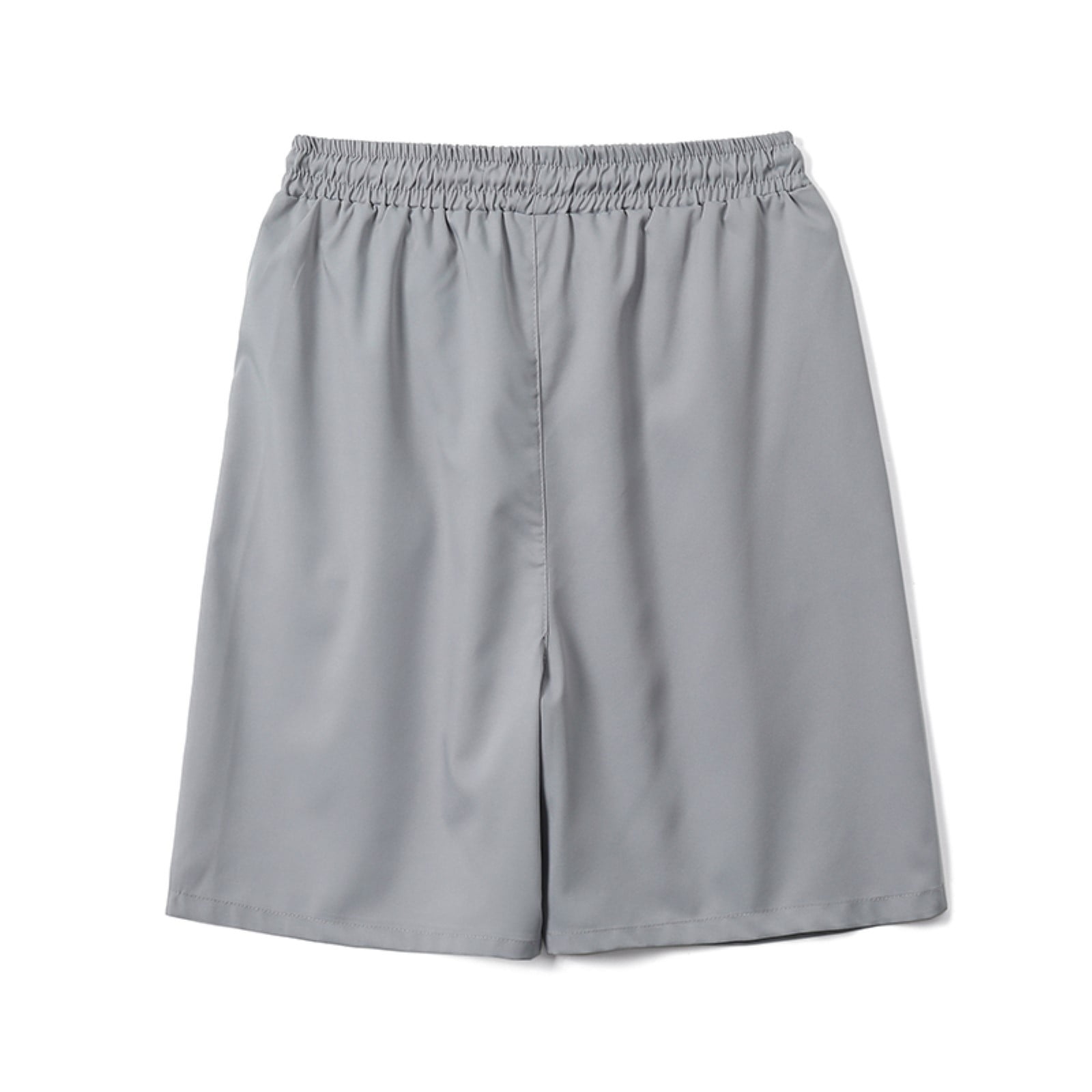 Grey Drawstring Jersey Baseline Shorts