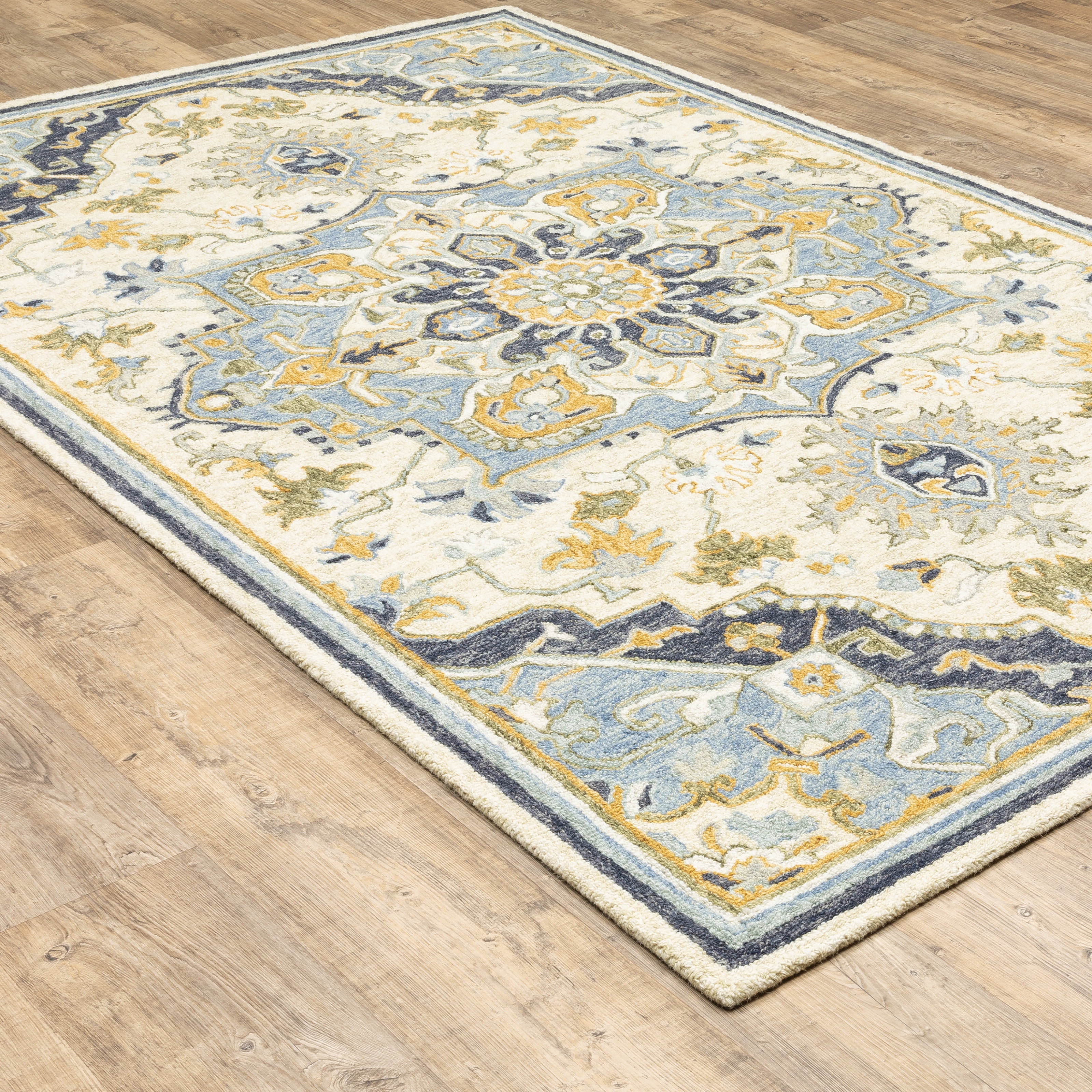 Avalon Home Acadia Medallion Hand-Made Area Rug, 3.51' x 5.51'