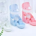 thumbnail image 3 of Billuyoard Cuenco alimentador de agua potable de PP, fácil de limpiar, duradero, amplia gama de usos, bebedero para mascotas con estilo Suministros de alimentación y agua para mascotas azul, 3 of 6