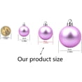 thumbnail image 3 of Bola de Navidad Bola de decoración de árbol de Navidad inastillable Adornos de bola de Navidad Bola de decoración de fiesta de boda de vacaciones 1.6 "(4 cm) Juego de 36 piezas (Bola de Navidad azul) Zhivalor WMZL-2248-6, 3 of 6