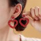 thumbnail image 5 of Pendientes de Lentejuelas de Amor Yashi para el Día de San Valentín Elegantes y Livianos de Cuero, 5 of 5