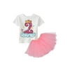 Awkward Styles 2nd Birthday Shirt Tutu Skirt Set Cute Baby Girl Princess Dress Ballet Outfit