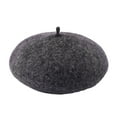 thumbnail image 4 of Fvsianol Wool Beret Warm Winter Beret Women Winter Beret Vintage Style Thick Knitted Sweet Dome Hat for Party Prom, 4 of 8