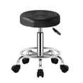 thumbnail image 2 of Mairbeon Beauty Stool, 360-degree Rotation Wheel Bar Stool, Height Adjustable Salon Chair, Faux Leather Cushioned Office Shop Stool, with Metal Frame (Black), 2 of 3
