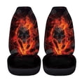 thumbnail image 5 of XYZCANDO Flame Wolf Car Seat Covers Durable Non-Slip Car Front Seat Covers car Front Seats Car Interior, Anti-Scratch Waterproof Truck Auto, 5 of 10