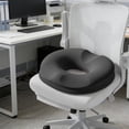 thumbnail image 1 of Stress-Relieving Thickened Chair Cushion Soft Memorys Foam Seat Cushion For Office Chair Kitchen Dining Desk Wheelchair Non-Slide Bottom Round Pad, 1 of 6