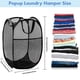 thumbnail image 2 of Pop Up Hamper DUCOO - Cesta de malla para ropa sucia (2 unidades, 70 L), color negro, 2 of 7