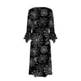 thumbnail image 5 of WXLWZYWL Halloween Costumes Woman 2024 Flared Sleeve V-Neck Dress Holiday Clothes Print Long Skirt Vampire Dresses for Women, 5 of 5