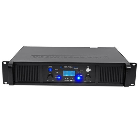 Behringer Professional Amplifier - Technical Pro LZ10K Professional 10,000W 2-Ch Amplifier w/ LCD Display+Key Lock