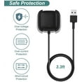 thumbnail image 5 of Tianle Charger Compatible with Fitbit Versa 2, Replacement Charging Cable Dock with 3.3ft USB Cord Compatible with Fitbit Versa 2 Smart Watch [2 Pack], 5 of 7