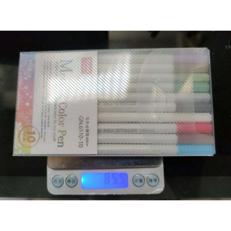 8 Colors Metallic Markers Outline Paint Pens 1mm Line Diy Scrapbooking For  Black Paper Photo Album Cd Surface School Office Supplies
