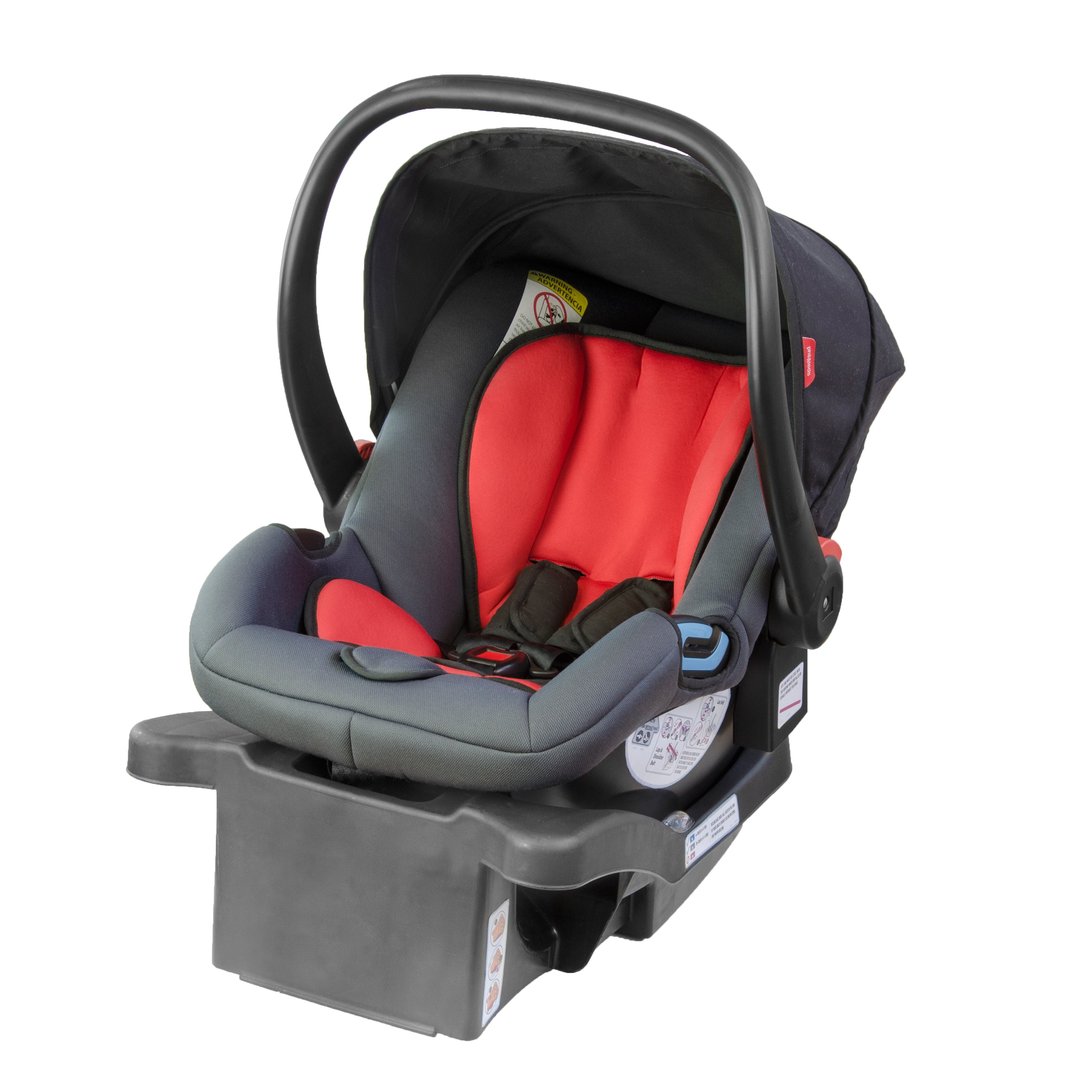 phil&teds Alpha Infant Car Seat, Black/Red