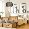 thumbnail image 7 of Golden Lighting Everly 4-light Pendant in Matte Black and Modern Black Rattan shade, 7 of 7