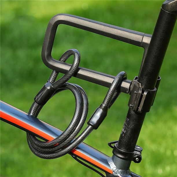 Cable de material acero para , cable de material acero flexible con revestimiento de vinilo de seguridad resistente de 12 mm de espesor con extremo de Negro