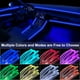 thumbnail image 2 of Tira de luces LED para interior de coche QVEVDACAR RGB con control inalámbrico, 2 of 6