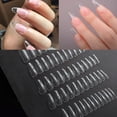 thumbnail image 2 of 120 unids/caja puntas de uñas de Gel suave instantáneo esculpidas ataúd Stiletto cubierta completa prensa en puntas de uñas Soak Off Salon uñas personalizadas Tan Jianjun unisex, 2 of 2