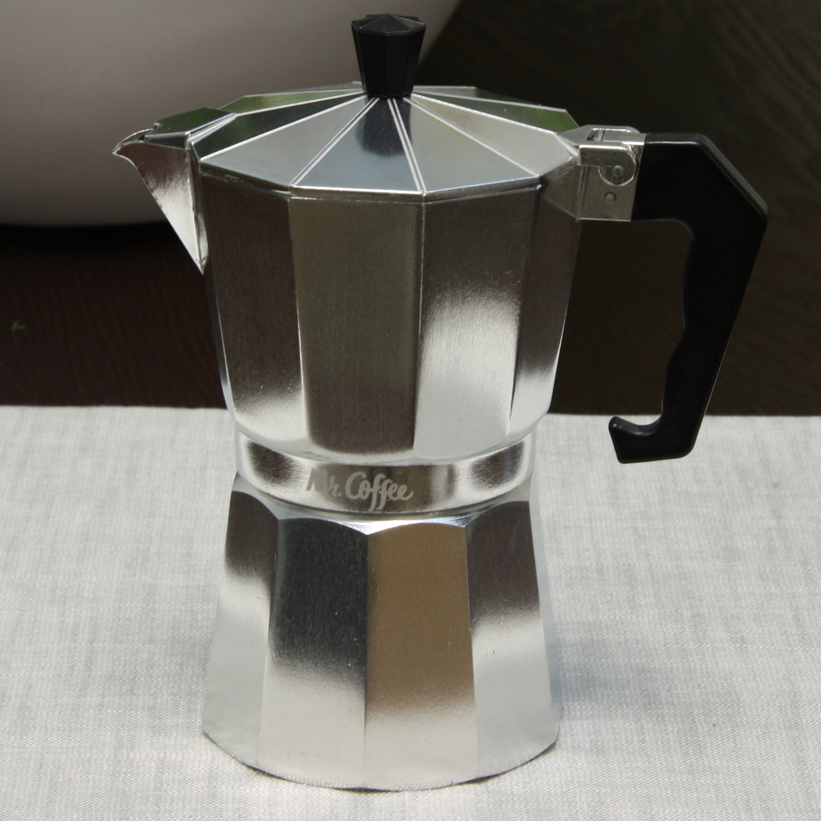 Mind Reader Silver Stove Top Espresso Coffee Maker