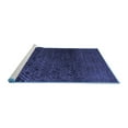 thumbnail image 2 of Ahgly Company Machine Washable Indoor Rectangle Abstract Blue Modern Area Rugs, 8' x 12', 2 of 4