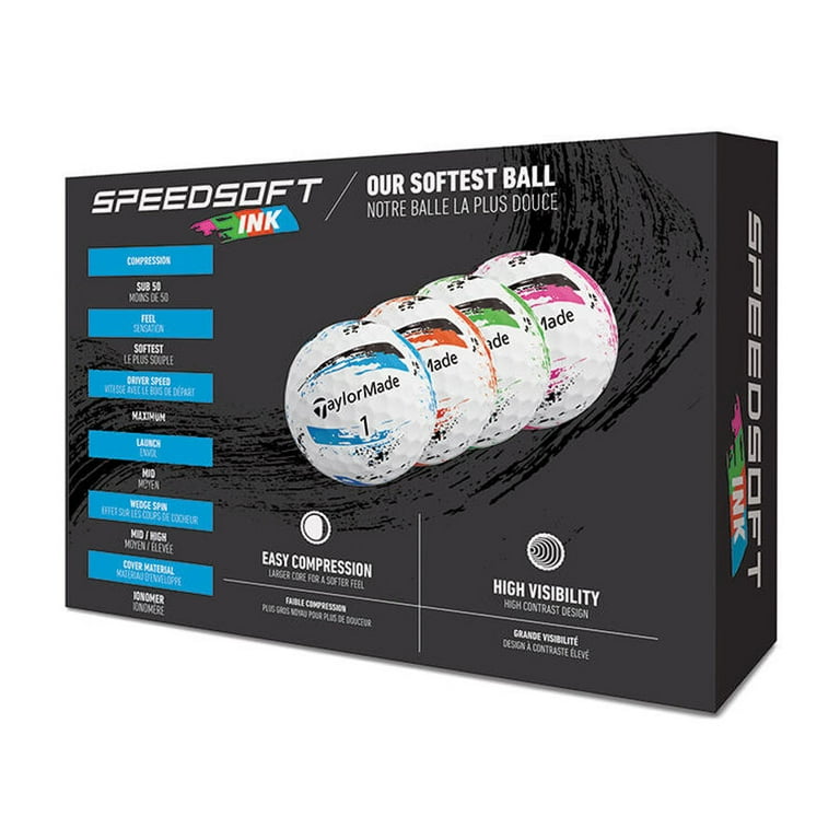 TaylorMade SpeedSoft Ink 12個入り　2箱 TaylorMade SpeedSoft Ink 12pk Golf Balls, Multi - Walmart.com