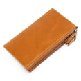 thumbnail image 1 of Mens Card Wallet Large Capacity Genuine Leather Clutch Wallet Card Holder Wallet, 1 of 10
