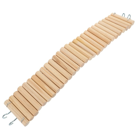 MUSEYA 1Set Rat Enrichment Activities Toy Wooden Ladder Climbing Toy Indoor Play