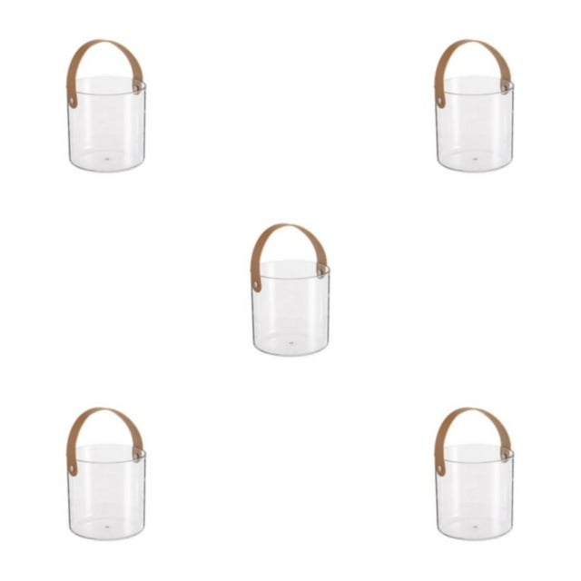 Maytalsory Cocktail Bars Stylish To Chill Bucket Designed For And Party Storage Bucket Transparent Statement Providing And small 13*13*13CM 5Set