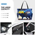thumbnail image 3 of Kdxio Moonlit Blue Wolf for Beach Bag for Women Large Beach Tote Bag Waterproof Sandproof Swim Bag with Zipper Pockets Beach Vacation Travel, 3 of 7