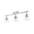 thumbnail image 6 of Duncan 3-Light Semi-Flush - Track Light in Matte Black with Clear Glass, 6 of 7