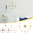 thumbnail image 5 of Wovilon Wall Stickers Murals For Bedroom, Living Room, Bedroom Roman Digital Wall Clock Personality Silent Diy Acrylic Wall Sticker Decorative Wall Clock, 5 of 5