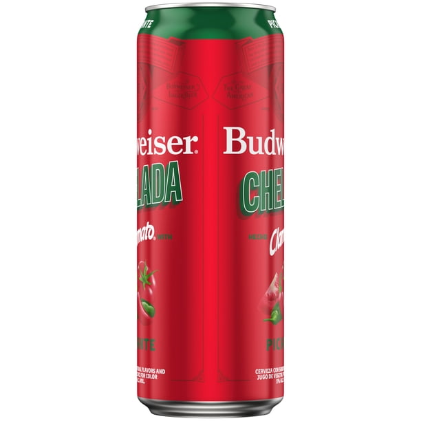 Budweiser Chelada Picante Beer 25oz Can 5% ABV for Breakroom