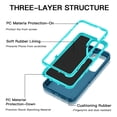 thumbnail image 2 of I-HONVA Compatible with Samsung Galaxy S26 Case,3-Layer Military-Grade Drop Protection Anti-Slip Bumper Rugged Shockproof Dustproof Protection Phone Case,Green, 2 of 7