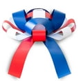 CarBowz Big Patriotic, Red White and Blue, Car Bow, Giant 30" Bow, Non Scratch Weather
