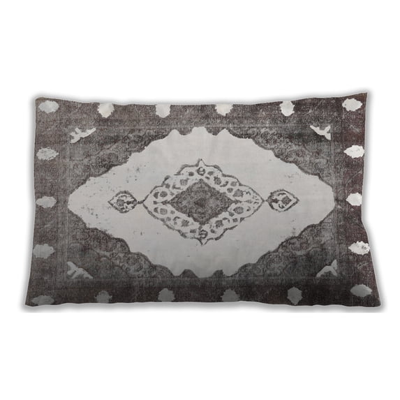 Ahgly Company Outdoor Rectangular Contemporary Lumbar Throw Pillow, 13 inch by 19 inch