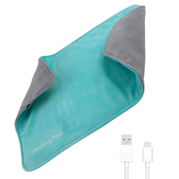 HIBIBUD Usb Heated Electric Blanket,15W High-Power 55 Degrees Heating Pad,Machine Washable Super Cozy Soft Blanket,Women Period Blanket with Temperature Controller Protection Electric Heating Pads