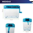 thumbnail image 2 of Triturador DE Papel Portátil CHIC FLIC Manual Color Azul Ranura A6 10.5 X 14 CM, 2 of 6