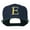 Navy, variant on Greek Alphabet Epsilon Embroidered Flat Bill Cap - Red OSFM