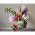 thumbnail image 2 of Cuadros Decorativos Kit de pintura por números DIY Magnolia Oil Art Picture Craft Home Wall Decor (B2860) Ehuebsd embutido en tela, 2 of 9