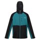 thumbnail image 1 of Regatta - Chaqueta Impermeable Britedale Colores Sólidos para Hombre (Negro, Verde Pacífico) Regatta UTRG6206_blackpacificgreen, 1 of 4
