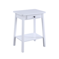 thumbnail image 1 of ACME Furniture Kaife Accent Side End Bedside Small Nightstand Table, White, 1 of 4