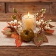 thumbnail image 2 of 2026 Halloween Indoor Decorations Halloween Door Wreath Maple Leaves Garland Fall Winter Wreath For Christmas Thanksgiving Home Ornament Decoration, 2 of 7