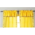 thumbnail image 3 of 2 Panels 2 Tiebacks-Gypsy Rod Pocket Curtains w/ Beaded Valance Yellow 60W 63L, 3 of 3