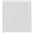 thumbnail image 3 of Ambesonne Grey Geometric Shower Curtain, Zigzags Modern Grid, 69"Wx75"L, Pale Grey and White, 3 of 3
