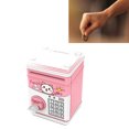 thumbnail image 6 of Kids Saving Bank Pink Cute 2 Opening Ports Music Playing High Safety Electric Password Saving Box Toy, 6 of 8
