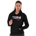 thumbnail image 4 of Funny There Is An I in Team Humor Unisex Plus Fleece Graphic Hoodie Brisco Brands 4X, 4 of 6