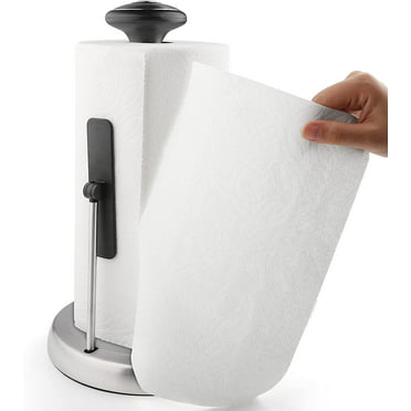 Belegering Woud rok simplehuman Tension Arm Standing Paper Towel Holder, Brushed Stainless  Steel - Walmart.com