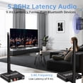 thumbnail image 3 of KSRplayer Kit de Transmisor y Receptor de Audio Auxiliar RCA Inalámbrico de 5.8GHz para TV y Proyector – Alcance Largo de 164ft, Baja Latencia de 9ms, Perilla de Control de Volumen, Conéctate a Altav, 3 of 10