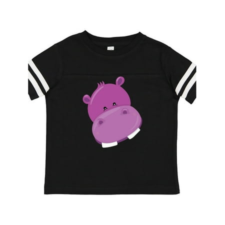 

Inktastic Cute Purple Hippo Head Gift Toddler Boy or Toddler Girl T-Shirt