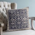 thumbnail image 4 of Pillow Covers 24x24 Set of 2, Blue Beige Boho Throw Pillow Covers Decorative Couch Cushion Cover, Vintage Ethnic Tribe Abstract Art Microfiber Soft Square Pillowcases for Bedroom Living Room Sofa, 4 of 9