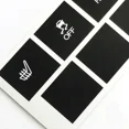thumbnail image 4 of Car Stickers Car Heated Seat Traction Button Repair Sticker Set Matte Black Decals Auto Accessories For Jeep Cherokee Commander, 4 of 5