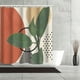 thumbnail image 4 of Cortina De Ducha Para Baño Con Estampado Abstracto De Plantas Y Flores, Cortina De Poliéster Impermeable Para Separar El Baño, Cortina De Puerta, 4 of 6